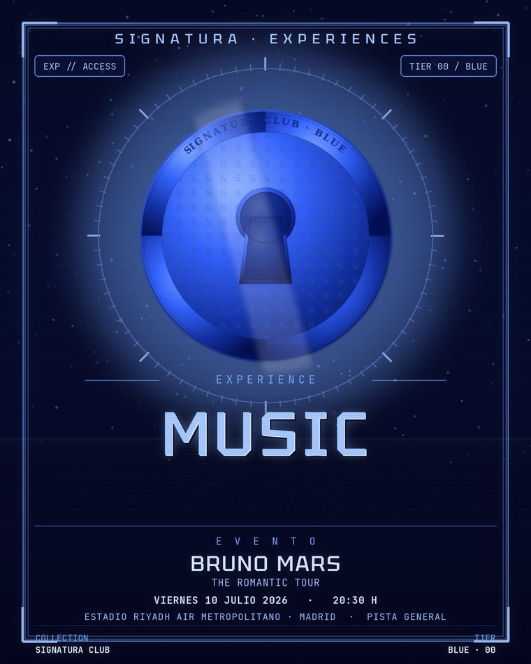 SIGNATURE NFT BLUE — Bruno Mars