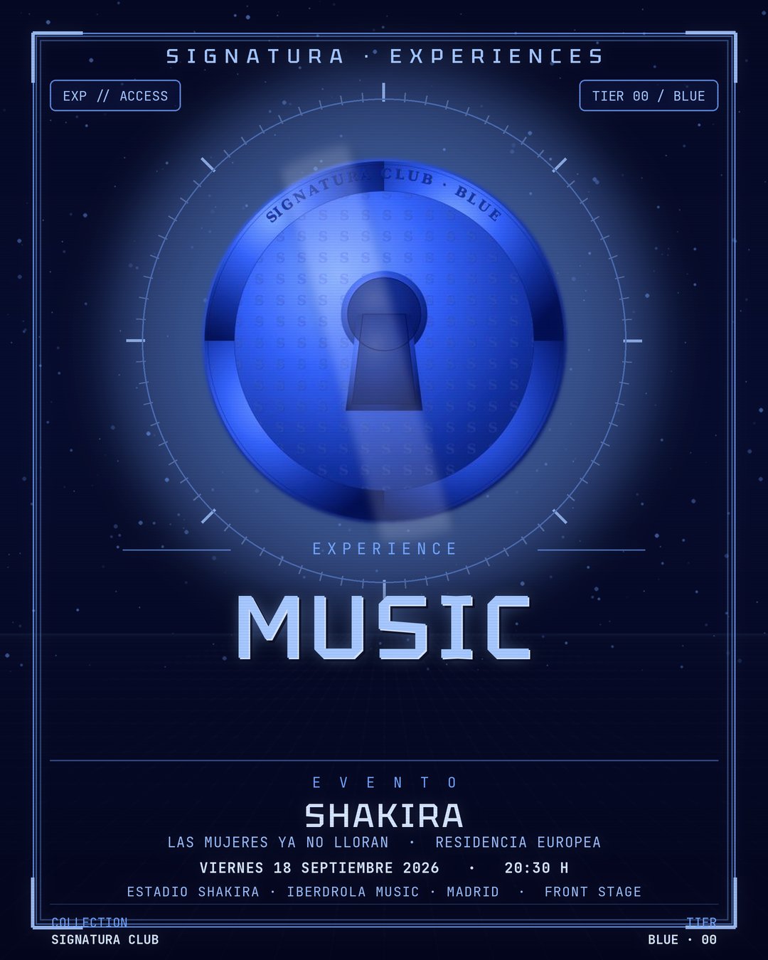 SIGNATURE NFT BLUE — Shakira