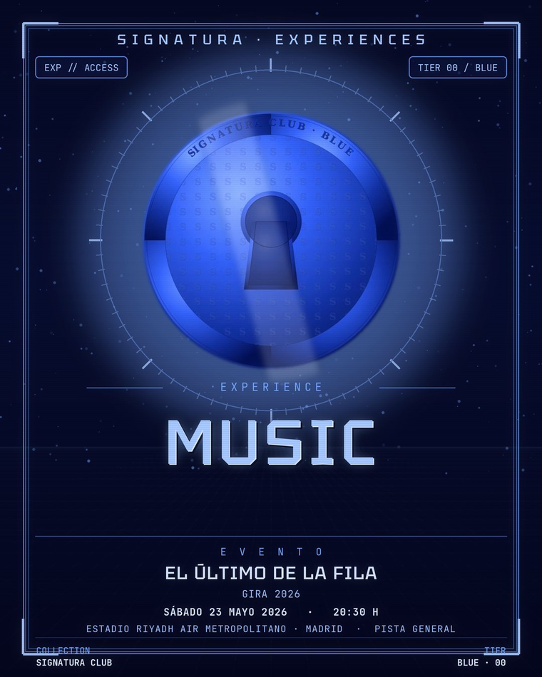 SIGNATURE NFT BLUE — El Último de la Fila